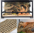 Tfwadmx 3 Pack Bearded Dragon Hammock Lizards Lounger Reptile Climbing Accessories, Natural Seagrass Fibers Hammock for 