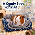 BWOGUE Guinea Pig Bed Hideout, Washable Hamster Cave for Small Animals