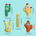 Pawsible Cat Toys for Indoor Cats, 100% Pure Organic Catnip-Filled Toys Without Cotton, Interactive Cactus Kitten Toy for Anxiety Relief, Soft Cute Teething &Chew Toys, 5 Pack