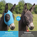 2 Pcs Mini Donkey Fly Mask with Ears Protection and Big Mesh Eye Covers