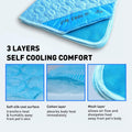 INSPECTOR TAIL Dog Cooling Mat, Indoor & Outdoor, Large Self Cooling Pad