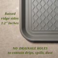 Large Multifunctional Boot Tray 2 Pack Boot Mat Washable Indoor or Outdoor Tray Mat Doormats for Shoes Boots Plants Pots Paint Tins Pet Bowls Car Storage, 30 x 15 x 1.2 Inches