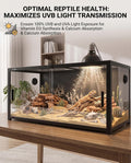 68 Gallon Reptile Tank, Reptile Enclosure Front Sliding Door