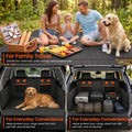 IJVAE SUV Cargo Liner for Dogs, Waterproof Dog Trunk Cover with Bumper Flap Protector, Pet Cargo Mat for SUVs Sedans Vans, Non-Slip Scratchproof Dog Seat Cover，Large Size Universal Fit, Black