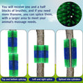 Livestock Scratching Brush 2-Pack, Heavy-Duty Farm Animal Self-Grooming Back Scratcher for Fence or Post Mount, Ideal fo