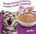 Purina Friskies Pureed Cat Food Topper, Lil’ Shakes With Enticing Chicken Lickable Cat Treats - (Pack of 16) 1.55 oz. Pouches