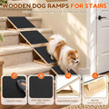 Dog Ramp for Stairs, 4 Pack Adjustable Pet Ramp for Small Dogs