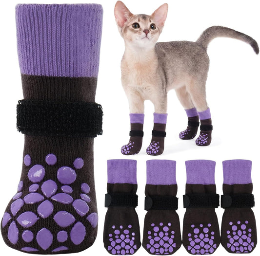 ROZKITCH 2 Pairs Cat Sock for Injured Paws, Breathable Socks for Cats Stop Scratching Pet Paw Protectors for Injured Paw