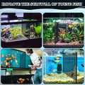 8Pcs Plastic Mesh Canvas Sheets Embroidery Aquarium Fish Tank Divider Plastic Grid Isolation Board Partition Net Pane Se