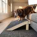 Wooden Dog Ramp for Stairs, 4.3"/5.5" Height Adjustable Pet Ramp