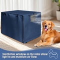 kefit Dog Crate Cover 42 inch, Kennel Cover for Dog Cage, Navy Blue