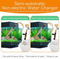 hygger Upgrade Aquarium Water Changer Kit, Semi-Automatic Fish Tank Gravel Cleaner, with 25 FT Water Hose, Flow Control 
