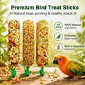 TINYFIELD Bird Treats Sticks, 7.4OZ Millet Spray for Parakeet Budgie Cockatiel Finch Canary Lovebird Conure, Natural Plant Based, 3 Count