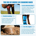 4 Pcs Easy Use Hoof Soaking Boot for Horse Soaker Bag, Hoof Care Treatment Bucket with EVA Pad and Elastic Band, 2 Pairs
