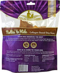 Fieldcrest Farms Nothin to Hide Flip Chips Dog Chews - Natural Rawhide Alternative Treats for Dogs, Collagen Based Snack for Moderate Chewers Up to 35lbs, Bacon Flavor