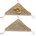kathson Bearded Dragon Hammock, Bearded Dragon Accessories, Natural Seagrass Reptile Hammock, Reptile Lounger Habitat De