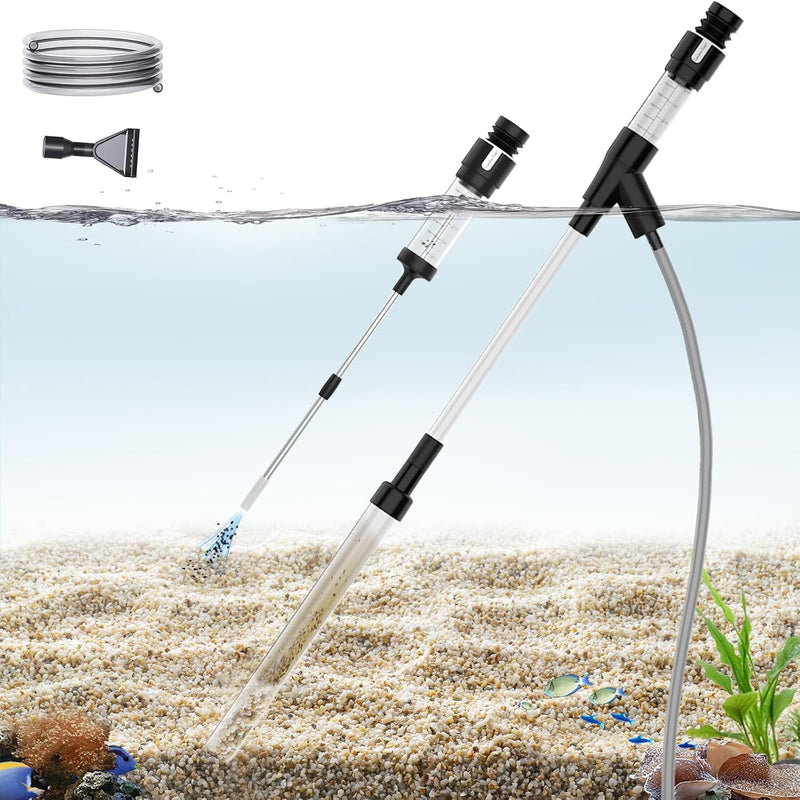 Carefree Fish Aquarium Gravel Vacuum & Precision Suction Nozzle