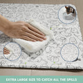 The Cat Ladies Cats Feeding Mat - Waterproof Dishwasher Safe Small Pet Eating Placemat - Cat & Dog Food Mats for Food an