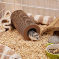 Dansydaisy 2 Pack Hamster Tunnel, Corrugated Cardboard Tubes for Small Pets