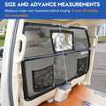 52" Dog Car Barrier for SUV, Wide Escape-Proof & Chew-Proof Dog Car Divider with Removable Visual Window & 2 Storage Poc