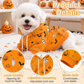 Halloween Dog Hoodie for Small Dogs Halloween Pumpkin Sweatshirt Dog Hoodie with Pockets Winter Halloween Ghost Hoodies 