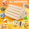 Packsy 100g/3.52oz Dehydrated Salmon&Carrot Dog Sticks,Natural Freeze-Dried Salmon Sticks for Dogs,High Protein,Grain-Free,Gluten-Free,Healthy Snack for All Breeds&Sizes