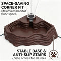 Reptile Water Dispenser, 13.5oz Terrarium Water Bow