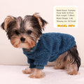Dog Sweaters for Small Dogs, Warm Fleece Puppy Sweater for Teacup Yorkie Chihuahua Clothes Boy Male, Cute 2 Pack XXS Dog Clothes Winter Soft Pet Sweatshirt Apparel, Navy Blue+Grey