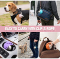 Cibaabo 2 in 1 Portable Dog Water Bottle with Bowl, 10 oz Stainless Steel No-Spill Travel Pet Water Dispenser with Collapsible Silicone Bowl for Small Dog & Puppy Walking Hiking Outdoor