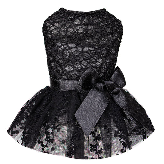 CuteBone Dog Birthday Dress Girl Puppy Skirt Tutu Cat Wedding Outfit Pet Party Clothes for Small Dogs Costume DD15M