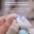 Dog & Cat Nail Clippers with LED Light, Illuminates Nails Helps See Quick, Pet Nail Trimmer with Sharp Stainless Steel B