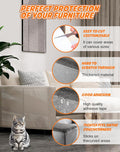 20-Pack Cat Scratch Furniture Couch Protector - Large Size 17x12inch Sofa Protectors Tape from Anti Cats Claws Scratching , Chair Corner Guards Cover for Cat Stop Scratching with 50 Twist Pins and Toy