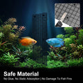 10 Pcs Aquarium Divider Grid Egg Crate with 60 Brackets,Fish Tank Plastic