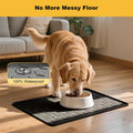 Pieviev Silicone Dog Cat Food Bowl Mat, Waterproof Raised Edge, 24'' x 16''