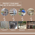 Safety Hemp Rope Net Kids Climbing Safety Netting Children Balcony Stairs Fence Railing Garden Playground Protection Heavy Duty Tree House Indoor&Outdoor Decor Rope Net 10mm/10cm 3.3x6.6ft(1x2m)