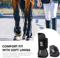 Harrison Howard Horse Tendon Boots Open Front/Fetlock Boot for Horse Protective Boots for Jumping, Trail Riding Set of 4