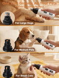 Quiet Electric Pet Nail Grinder with 2 Speeds for Dogs Cats