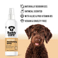 Buddycare Dog Deodorising Spray - Deodorising Spray for Dogs - With Aloe Vera and Pro Vitamin B5 (Oatmeal, 200ml)
