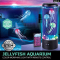 Discovery™ Jellyfish Aquarium Lamp – Color‑Morphing LED Bedroom Night Light with Remote| 15 Light Options| Lifelike Floa