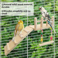 Hamiledyi 17Pcs Parrot Swing Toys Perches Platform with Bird Climbing Ladder Chewing Hanging Standing Colorful Toys Cage