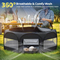 VavoPaw Small Animal Playpen, Chicken Brooder Box with Cover Top, Black