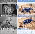 Glittme Dog Surgery Recovery Suit, Dog Cone Alternative for Spay Neuter S