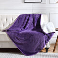 Soft Waterproof Blanket for Bed Couch Sofa, Dark Purple, 60x80inches