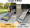 Veehoo Foldable Dog Ramp for Car Truck SUV Extra Large Wide 79" L 20" W