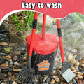 HUZSV Pooper Scooper with 40.16" Long Handle, No-Bending Swivel Waste Bin