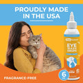 Dog Eye Drops & Wash for Dogs & Cats – Gentle Antimicrobial Eye Cleaner