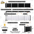 87" Extra Long Dog Ramp for Pickup Truck, 17" Wide Aluminum Alloy Foldable Pet Car Ramp for Large Dogs 150 lbs, Upgraded