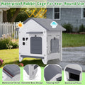 Plastic Rabbit Cage Outdoor Indoor, Bunny Cage Guinea Pig Cages Enclosure