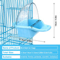 Nobgum Bird Bath Box Hanging Birdbath Toy Parakeet Caged Bathing Tubs Parrot Bath Tub Water Shower Food Feeder Holder Tray Bird Bath for Cage Accessory Small Birds Parrots Cockatiel Budgies