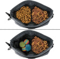 Viklluyr Dog Treat Pouch with Magnetic Closure, 2 Zip Pockets, Removable Inner Pocket, Padded Shoulder Strap, Perfect Fo